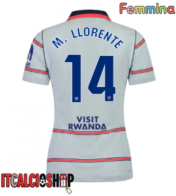 Atletico Madrid Marcos Llorente #14 Terza Maglia Femmina 2026-27 Manica Corta
